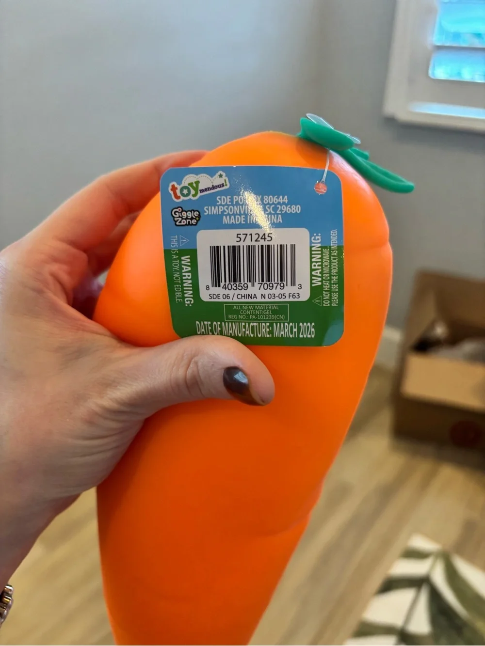 Orange Carrot Plush by Squeezy - Jumbo Squishy